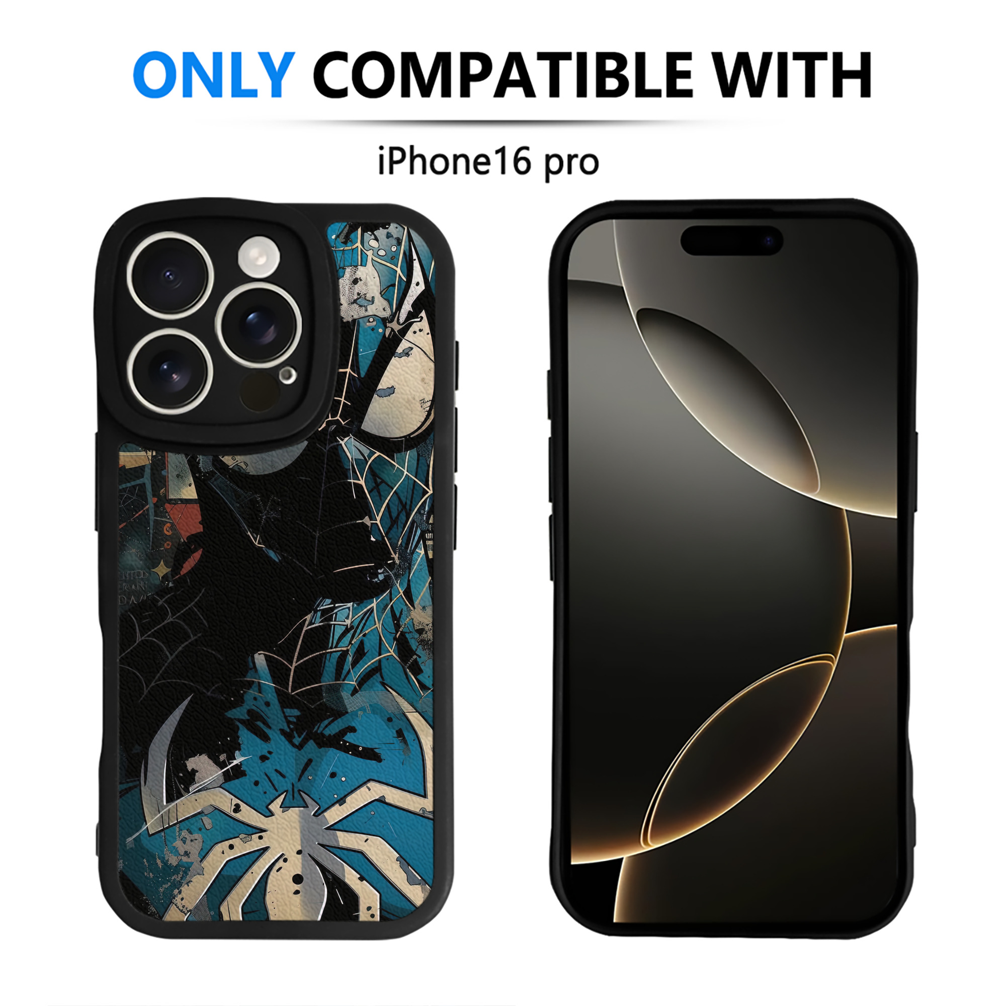 Spider Man スパイダーマン 【iPhone 16シリーズ対応】シリコンスマホケース（レザー調） 材質：シリコン